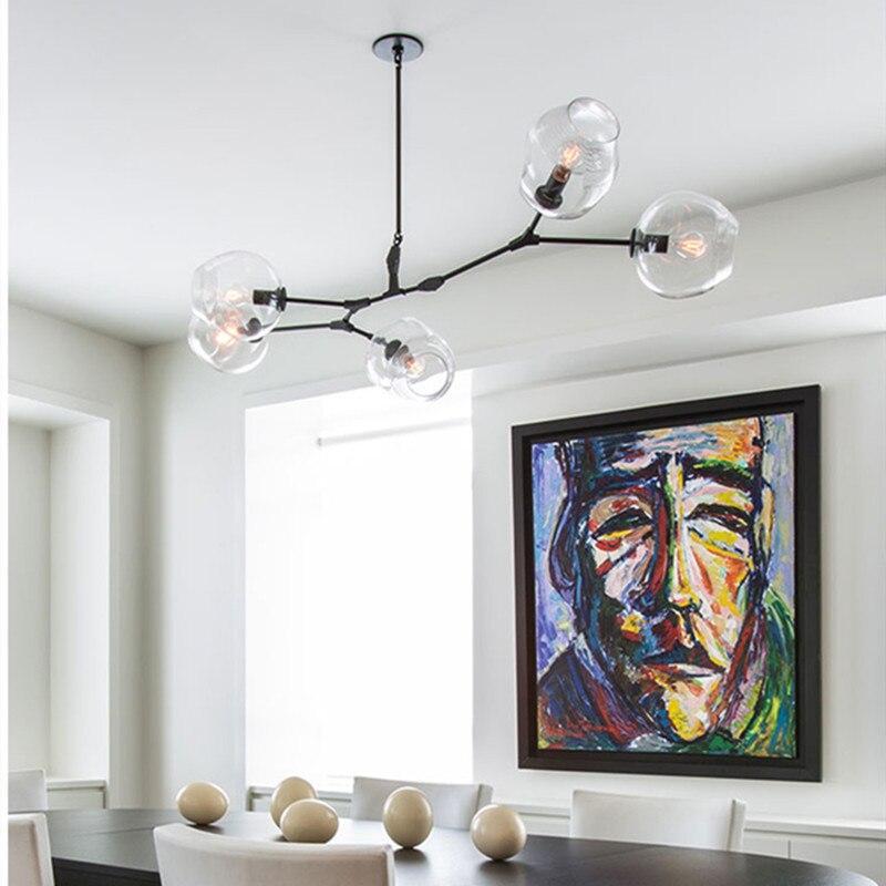 Valentina Nordic Modern Glass Pendant Light Clear Bubble